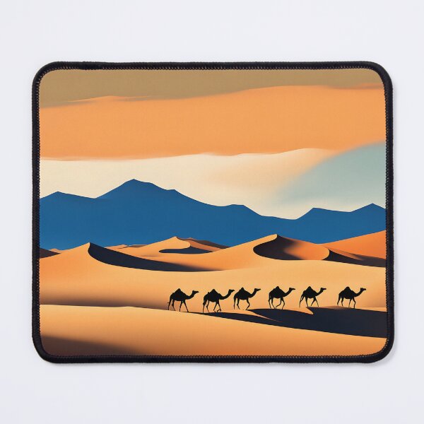 Item preview, Herd of camels in the desert designed and sold by 2-Seraphira.