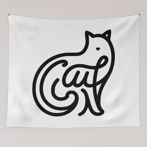 Item preview, The letters inside the cat designed and sold by mikechi.