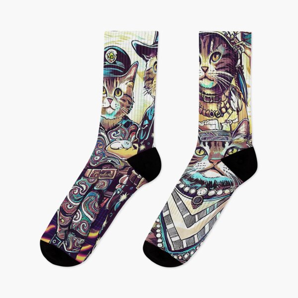 Item preview,   Vibrant Anthropomorphic Cats in Festive Disco Setting designed and sold by AnimalAirtistry.