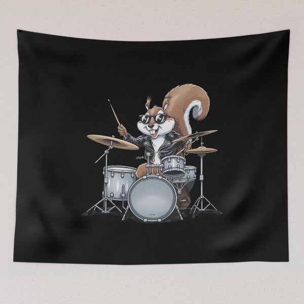 Item preview, Squirrel Playing Drums designed and sold by MarcoVerus.