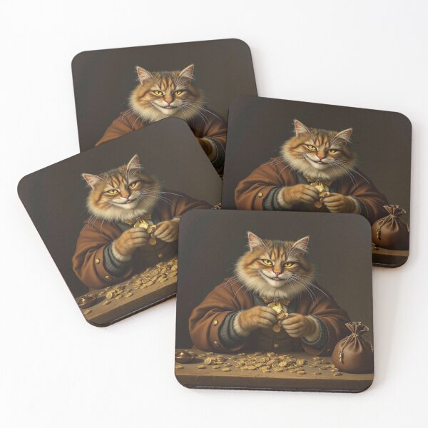 Item preview, Scrooge the cat in a good mood designed and sold by mikechi.