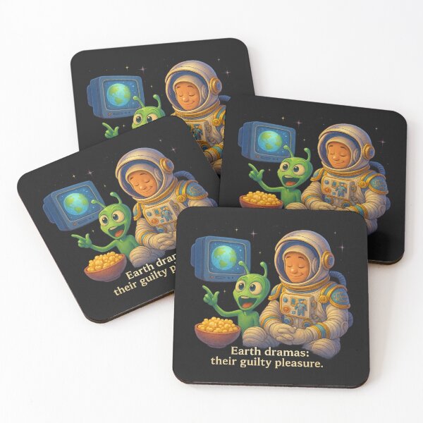 Item preview, Cosmic Movie Night: Watching Earth Dramas designed and sold by HEERMANArt.