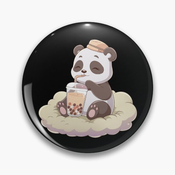 Item preview, Cute Little Panda Drinking Bubble Tea designed and sold by MarcoVerus.