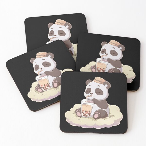 Item preview, Cute Little Panda Drinking Bubble Tea designed and sold by MarcoVerus.