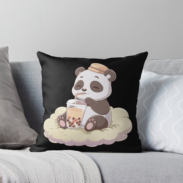 Item preview, Cute Little Panda Drinking Bubble Tea designed and sold by MarcoVerus.