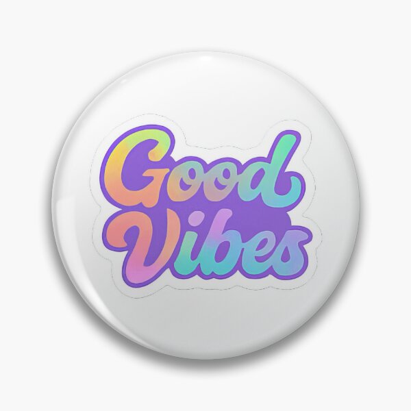 Item preview, Good Vibes Retro Holographic Sticker designed and sold by ZYAClothingLine.