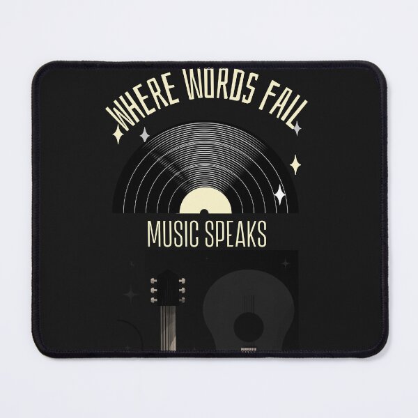 Item preview, Where words fail, music speaks designed and sold by podas.