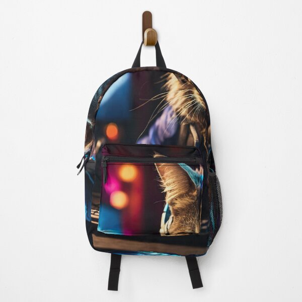 Item preview, acker Cat with Neon Glow - AI Art designed and sold by FormIsle.