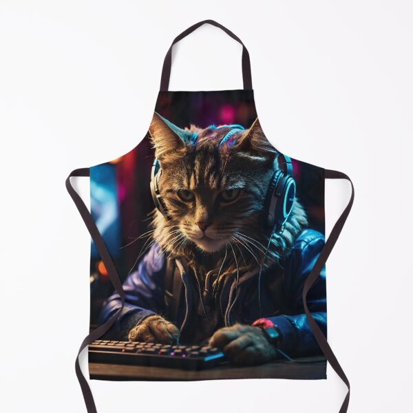 Item preview, acker Cat with Neon Glow - AI Art designed and sold by FormIsle.