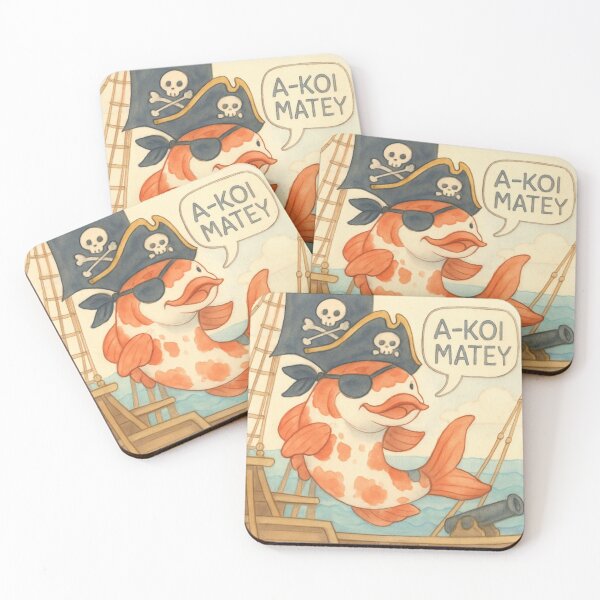 Item preview, A-KOI MATEY! Pirate Koi Fish designed and sold by FishFriends.