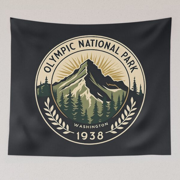 Item preview, Olympic National Park - Washington designed and sold by GoodOldVintage.