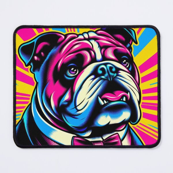 Item preview, Colorful cute buldog designed and sold by Dogandesighn.