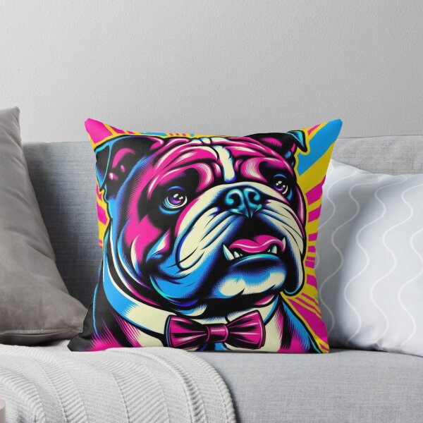 Item preview, Colorful cute buldog  designed and sold by Dogandesighn.