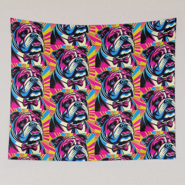 Item preview, Bulldog colorido y lindo designed and sold by Dogandesighn.