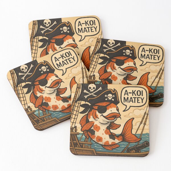 Item preview, Copy of A-KOI MATEY! Pirate Koi Fish designed and sold by FishFriends.