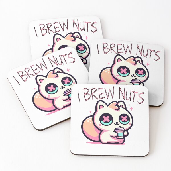 Item preview, I Brew Nuts Neon Goth squirrel designed and sold by dreamsagellc.