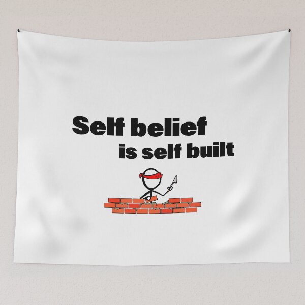 Item preview, Self Belief Is Self Built Motivational Hustle Mindset designed and sold by FlyShop1.