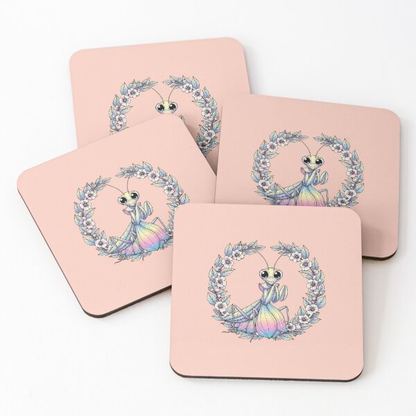 Item preview, Whimsical Praying Mantis And Mountain Laurel Blossom designed and sold by taiche.
