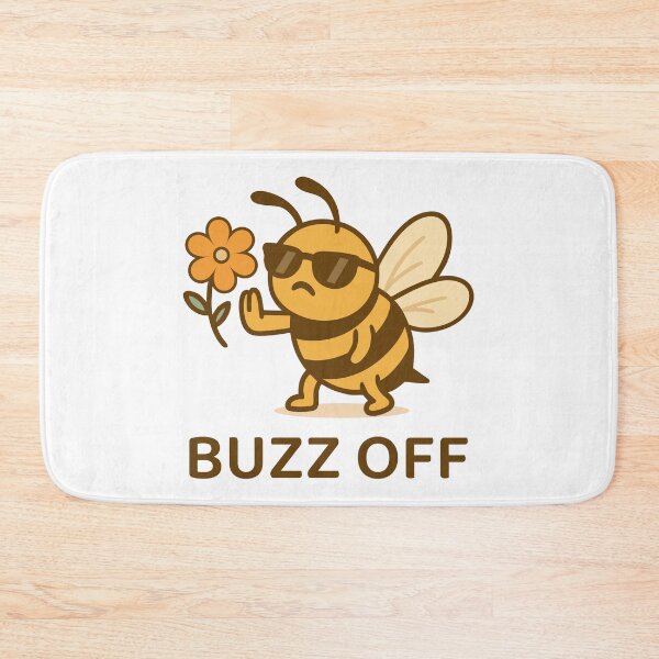 Item preview, Buzz Off – Funny Attitude Insect  designed and sold by LadyInEverGreen.
