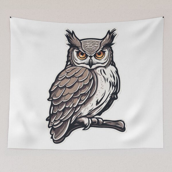 Item preview, Gray Horned Owl designed and sold by FamiliarPufferfish.