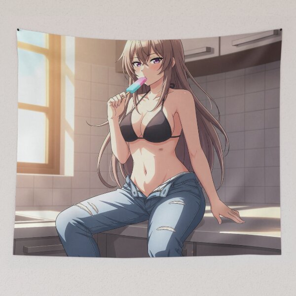 Item preview, Hot Day and Waifu with ice cream designed and sold by GerwantSHOP.