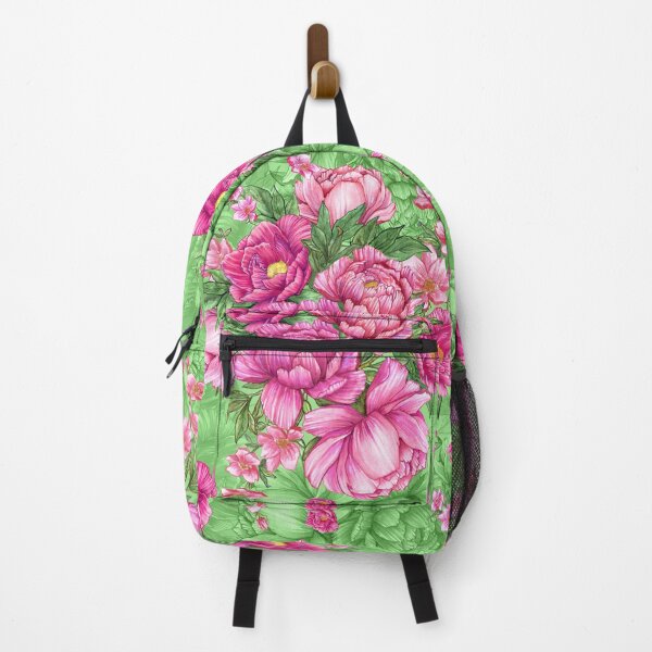 Item preview, Peonies Pattern - Pink and Green  designed and sold by NPrintsDesign.