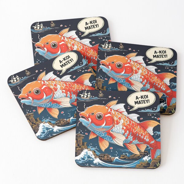 Item preview, A-Koi Matey! Beware the Giant Koi designed and sold by FishFriends.