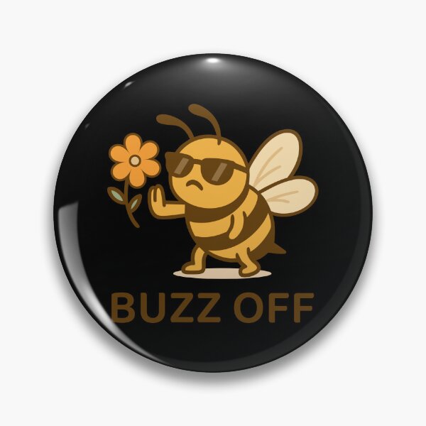 Item preview, Buzz Off – Funny Attitude Insect  designed and sold by LadyInEverGreen.