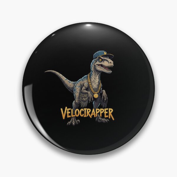 Item preview, Velocirapper - Hip Hop Dinosaur Pun designed and sold by hamishby.