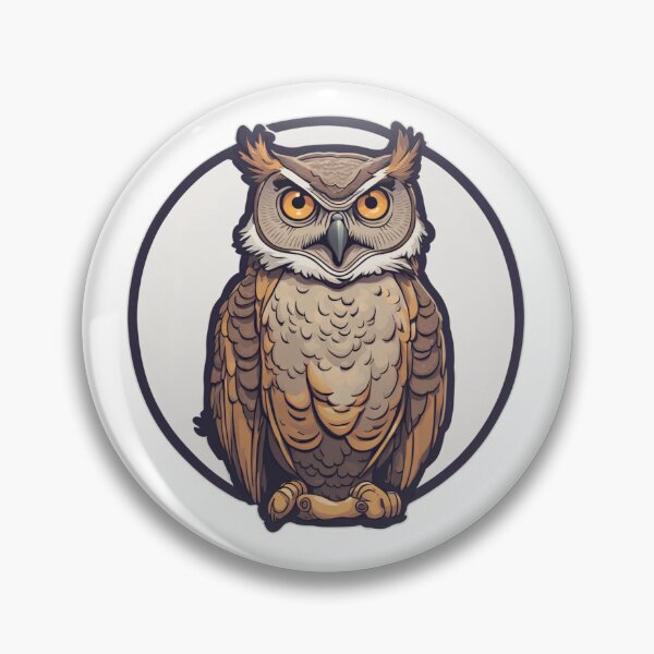 Item preview, Brown Horned Owl designed and sold by FamiliarPufferfish.