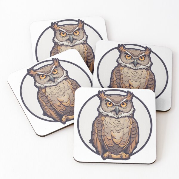 Item preview, Brown Horned Owl designed and sold by FamiliarPufferfish.