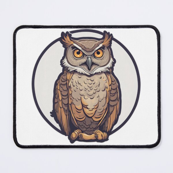 Item preview, Brown Horned Owl designed and sold by FamiliarPufferfish.