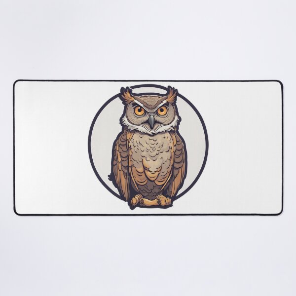 Item preview, Brown Horned Owl designed and sold by FamiliarPufferfish.