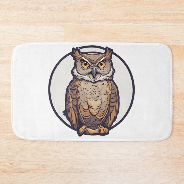 Item preview, Brown Horned Owl designed and sold by FamiliarPufferfish.