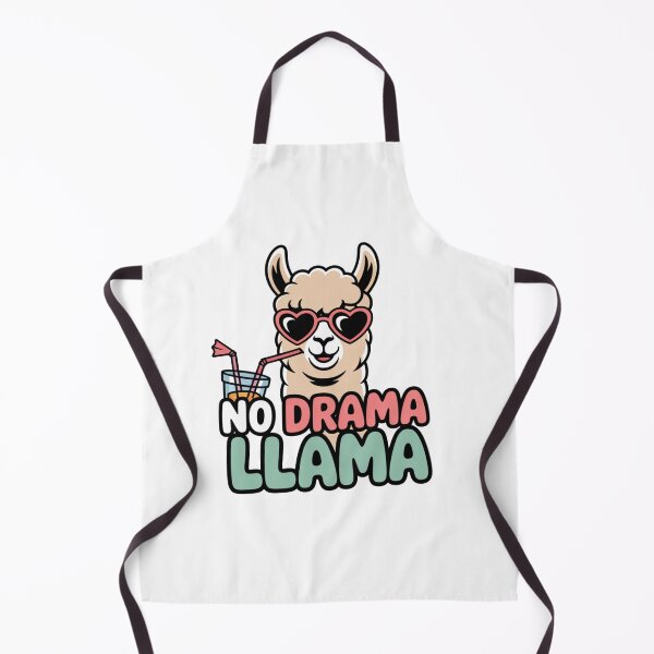 Item preview, No Drama Llama – Chill Llama with Heart Shades designed and sold by ArtByYunus.