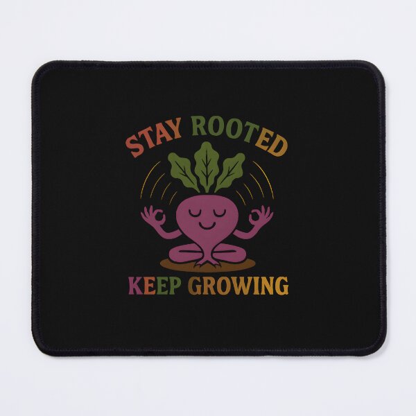 Item preview, Stay Rooted Keep Growing – Cute Meditating Beet Plant Motivational Design designed and sold by Furr-n-Purr.