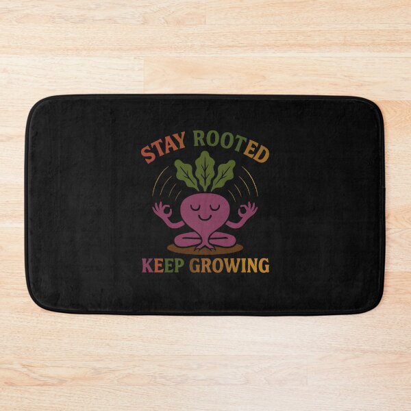 Item preview, Stay Rooted Keep Growing – Cute Meditating Beet Plant Motivational Design designed and sold by Furr-n-Purr.
