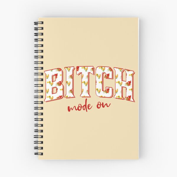 Item preview, Bitch Mode On – Floral statement design with toile pattern designed and sold by VariousGoodies.