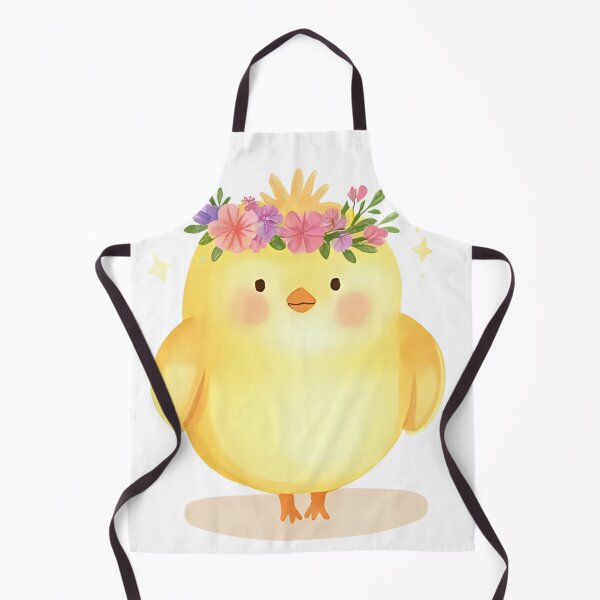 Aperçu de l'œuvre Chick with Flower Crown créée et vendue par NovaDraftStudio.