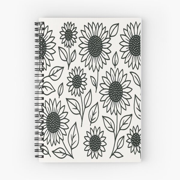 Item preview, Sunflower – Black Outline designed and sold by CTRL-DECAY.