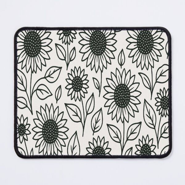 Item preview, Sunflower – Black Outline designed and sold by CTRL-DECAY.