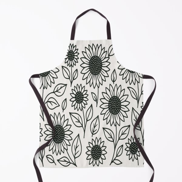 Item preview, Sunflower – Black Outline designed and sold by CTRL-DECAY.