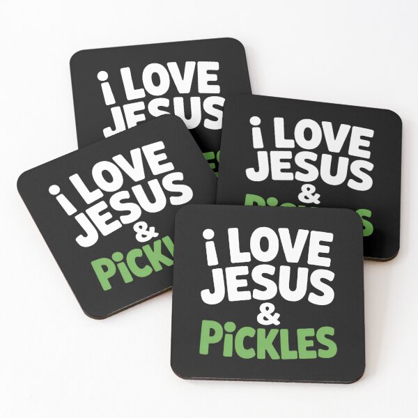 Item preview, Pickles and Jesus Religious - This is a fun gift for believers with a sense of humor who love Jesus and pickles.  designed and sold by ZyziowskyArt.