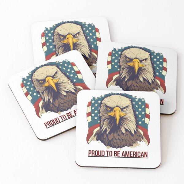 Item preview, Patriotic Bald Eagle with Flag designed and sold by snurx.