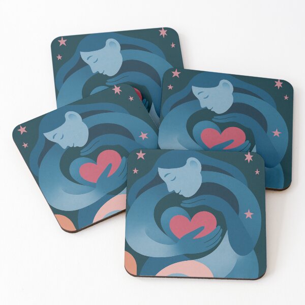 Item preview, Embracing Self Love – Abstract Feminine Art with Heart and Stars designed and sold by Charisma Enigma.