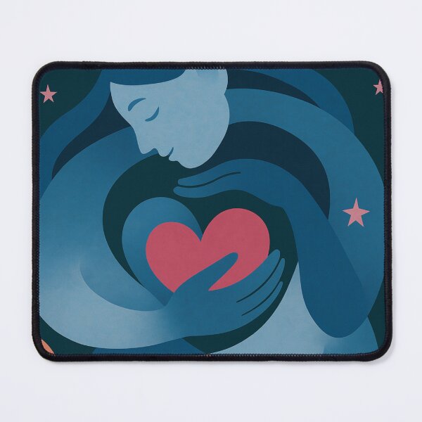 Item preview, Embracing Self Love – Abstract Feminine Art with Heart and Stars designed and sold by Charisma Enigma.