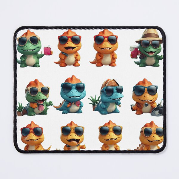 Item preview, Swaggy Dino Crew Collection Dino Vacation Snapshots - AI Art designed and sold by FormIsle.