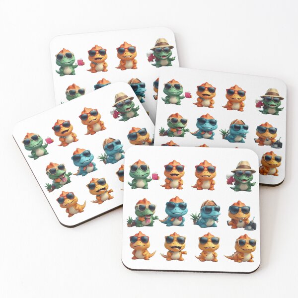 Item preview, Swaggy Dino Crew Collection Dino Vacation Snapshots - AI Art designed and sold by FormIsle.