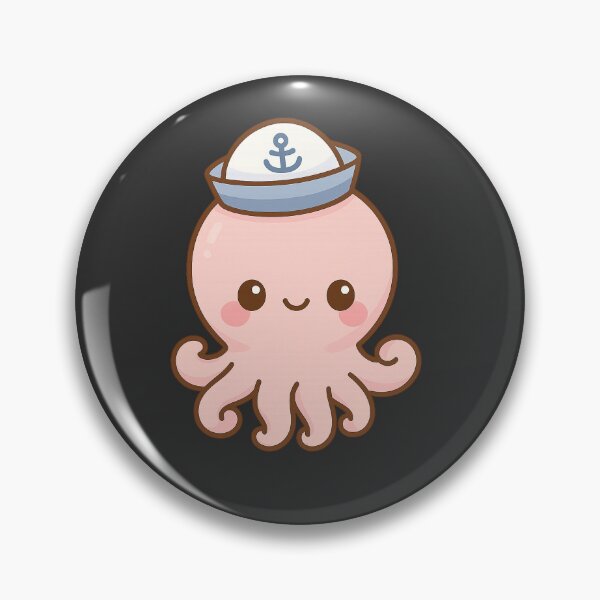Item preview, Kawaii Crab with Hat – Cute Beach Design designed and sold by ALBANAT.