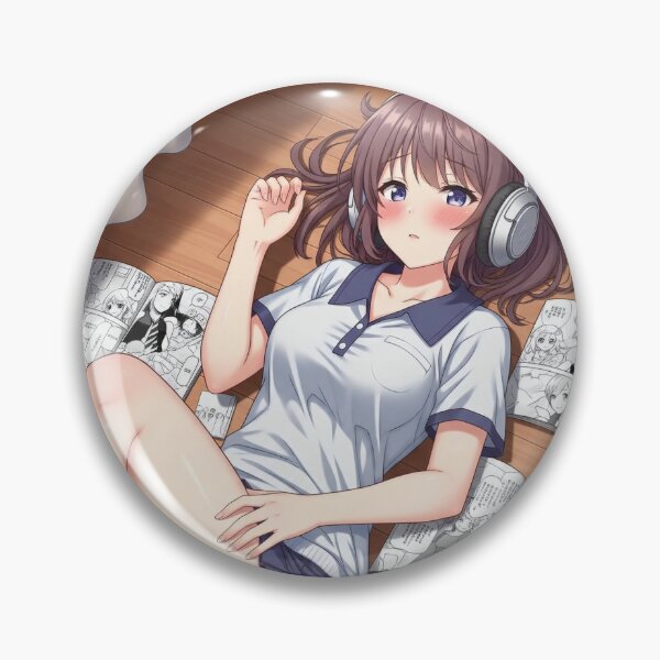 Item preview, Shy and sweet Wiafu, listening to music, reads manga designed and sold by GerwantSHOP.